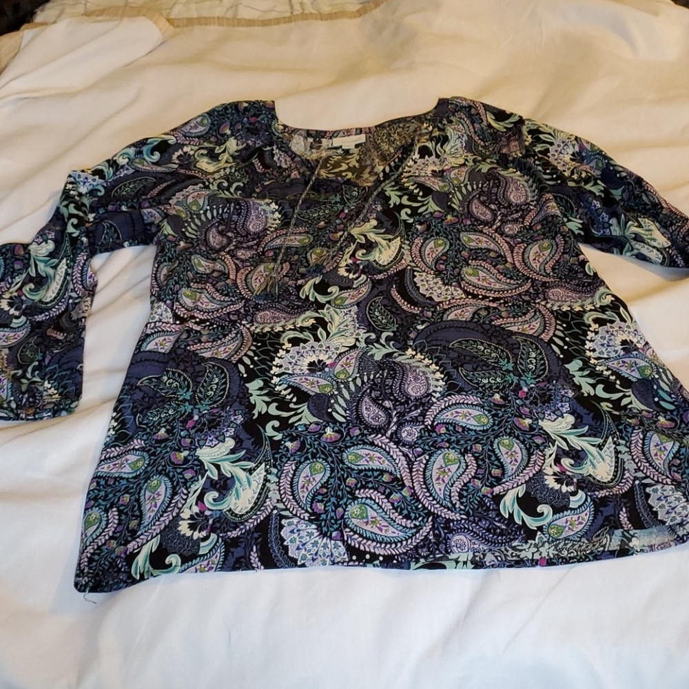 Paisley Tunic Top